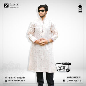 Suit X - Premium quality - 100% Cotton panjabi - SXPA13