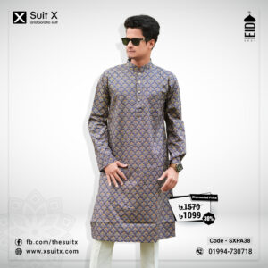 Suit X - Premium quality - 100% cotton panjabi - SXPA38