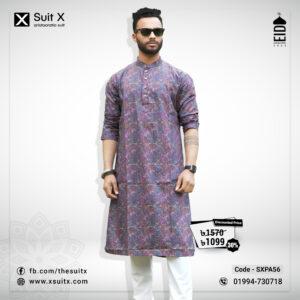 Suit X - Premium quality - 100% Cotton panjabi - SXPA56